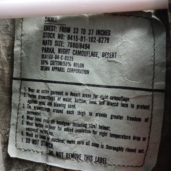 Military Parka Night Camouflage Desert - Picture 5 of 5